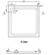 800x800mm Square Shower Tray Center/Corner Waste